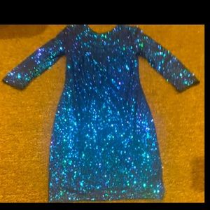 green emerald velvet dress Royal Blue Sequins Spaghetti Straps V-neck Short Homecoming Dresses, H   MarryLover